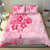 Fiji Masi With Hibiscus Tapa Tribal Bedding Set Pink Pastel LT01 - Polynesian Pride