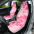 Fiji Masi With Hibiscus Tapa Tribal Car Seat Cover Pink Pastel LT01 - Polynesian Pride