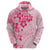 Fiji Masi With Hibiscus Tapa Tribal Hoodie Pink Pastel LT01 - Polynesian Pride