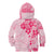 Fiji Masi With Hibiscus Tapa Tribal Kid Hoodie Pink Pastel LT01 - Polynesian Pride