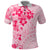 Fiji Masi With Hibiscus Tapa Tribal Polo Shirt Pink Pastel LT01 Pink - Polynesian Pride