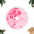 Fiji Masi With Hibiscus Tapa Tribal Tree Skirt Pink Pastel LT01 Fringed Tree Skirts Pink - Polynesian Pride