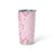 Fiji Masi With Hibiscus Tapa Tribal Tumbler Cup Pink Pastel