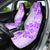 Fiji Masi With Hibiscus Tapa Tribal Car Seat Cover Purple Pastel LT01 - Polynesian Pride