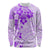 Fiji Masi With Hibiscus Tapa Tribal Long Sleeve Shirt Purple Pastel LT01 Unisex Purple - Polynesian Pride