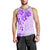 Fiji Masi With Hibiscus Tapa Tribal Men Tank Top Purple Pastel LT01 - Polynesian Pride