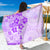 Fiji Masi With Hibiscus Tapa Tribal Sarong Purple Pastel LT01 One Size 44 x 66 inches Purple - Polynesian Pride