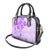 Fiji Masi With Hibiscus Tapa Tribal Shoulder Handbag Purple Pastel LT01 - Polynesian Pride