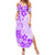 Fiji Masi With Hibiscus Tapa Tribal Summer Maxi Dress Purple Pastel LT01 Women Purple - Polynesian Pride