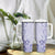 Fiji Masi With Hibiscus Tapa Tribal Tumbler With Handle Purple Pastel