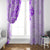 Fiji Masi With Hibiscus Tapa Tribal Window Curtain Purple Pastel LT01 - Polynesian Pride