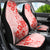 Fiji Masi With Hibiscus Tapa Tribal Car Seat Cover Red Pastel LT01 - Polynesian Pride