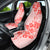 Fiji Masi With Hibiscus Tapa Tribal Car Seat Cover Red Pastel LT01 - Polynesian Pride