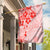 Fiji Masi With Hibiscus Tapa Tribal Garden Flag Red Pastel LT01 House Flag Red - Polynesian Pride