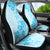 Fiji Masi With Hibiscus Tapa Tribal Car Seat Cover Sky Blue Pastel LT01 - Polynesian Pride