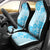 Fiji Masi With Hibiscus Tapa Tribal Car Seat Cover Sky Blue Pastel LT01 - Polynesian Pride