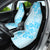 Fiji Masi With Hibiscus Tapa Tribal Car Seat Cover Sky Blue Pastel LT01 - Polynesian Pride