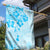 Fiji Masi With Hibiscus Tapa Tribal Garden Flag Sky Blue Pastel LT01 - Polynesian Pride