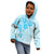 Fiji Masi With Hibiscus Tapa Tribal Kid Hoodie Sky Blue Pastel LT01 - Polynesian Pride