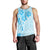 Fiji Masi With Hibiscus Tapa Tribal Men Tank Top Sky Blue Pastel LT01 - Polynesian Pride