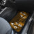 Fiji Masi With Hibiscus Tapa Tribal Car Mats Gold Version LT01 - Polynesian Pride