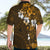 Fiji Masi With Hibiscus Tapa Tribal Hawaiian Shirt Gold Version LT01 - Polynesian Pride