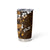 Fiji Masi Tumbler Cup Fijian Hibiscus Tapa Gold Version