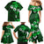 Fiji Masi Family Matching Mermaid Dress and Hawaiian Shirt Fijian Hibiscus Tapa Green Version LT01 - Polynesian Pride