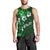 Fiji Masi Men Tank Top Fijian Hibiscus Tapa Green Version LT01 - Polynesian Pride