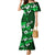 Fiji Masi Mermaid Dress Fijian Hibiscus Tapa Green Version LT01 Women Green - Polynesian Pride