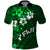 Fiji Masi Polo Shirt Fijian Hibiscus Tapa Green Version LT01 Green - Polynesian Pride