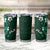 Fiji Masi Tumbler Cup Fijian Hibiscus Tapa Green Version