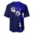 Fiji Masi Baseball Jersey Fijian Hibiscus Navy Blue Gold Version LT01 - Polynesian Pride