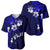 Fiji Masi Baseball Jersey Fijian Hibiscus Navy Blue Gold Version LT01 - Polynesian Pride