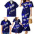 Fiji Masi Family Matching Mermaid Dress and Hawaiian Shirt Fijian Hibiscus Navy Blue Gold Version LT01 - Polynesian Pride