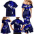 Fiji Masi Family Matching Mermaid Dress and Hawaiian Shirt Fijian Hibiscus Navy Blue Gold Version LT01 - Polynesian Pride