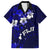 Fiji Masi Hawaiian Shirt Fijian Hibiscus Navy Blue Gold Version LT01 Blue - Polynesian Pride