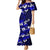 Fiji Masi Mermaid Dress Fijian Hibiscus Navy Blue Gold Version LT01 Women Blue - Polynesian Pride