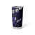 Fiji Masi Tumbler Cup Fijian Hibiscus Tapa Navy Blue Version