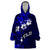 Fiji Masi Wearable Blanket Hoodie Fijian Hibiscus Navy Blue Gold Version LT01 One Size Blue - Polynesian Pride