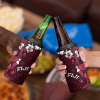 Fiji Masi 4 in 1 Can Cooler Tumbler Fijian Hibiscus Tapa Pink Version LT01 - Polynesian Pride