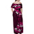 Fiji Masi Family Matching Off Shoulder Maxi Dress and Hawaiian Shirt Fijian Hibiscus Tapa Pink Version LT01 - Polynesian Pride