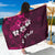 Fiji Masi Sarong Fijian Hibiscus Tapa Pink Version LT01 One Size 44 x 66 inches Pink - Polynesian Pride