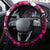 Fiji Masi Steering Wheel Cover Fijian Hibiscus Tapa Pink Version