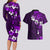 Fiji Masi Couples Matching Long Sleeve Bodycon Dress and Hawaiian Shirt Fijian Hibiscus Tapa Purple Version LT01 - Polynesian Pride