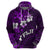 Fiji Masi Hoodie Fijian Hibiscus Tapa Purple Version LT01 - Polynesian Pride