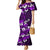 Fiji Masi Mermaid Dress Fijian Hibiscus Tapa Purple Version LT01 Women Purple - Polynesian Pride