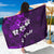 Fiji Masi Sarong Fijian Hibiscus Tapa Purple Version LT01 One Size 44 x 66 inches Purple - Polynesian Pride