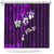 Fiji Masi Shower Curtain Fijian Hibiscus Tapa Purple Version LT01 Purple - Polynesian Pride