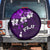 Fiji Masi Spare Tire Cover Fijian Hibiscus Tapa Purple Version LT01 - Polynesian Pride